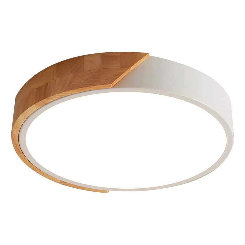 Lámpara Plafón Techo Led Madera Cocina Comedor Buena Luz