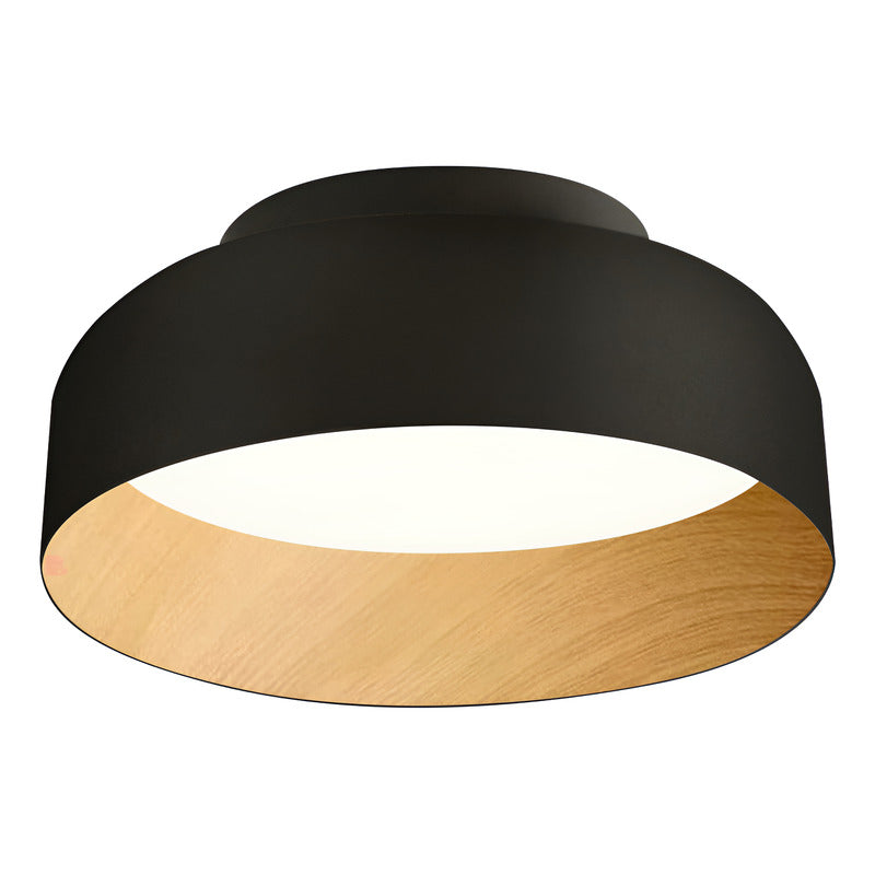 Plafón Blow Led Alta Potencia Terminación Madera Buena Luz