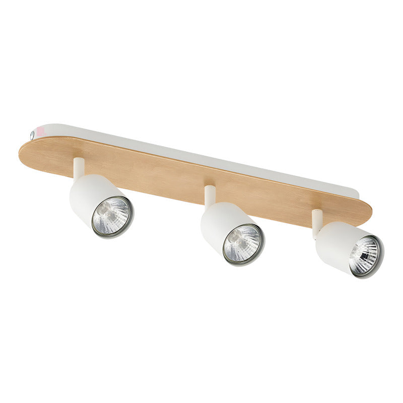 Plafón De Sobre Techo 3 Luces Gu10 Led Dirigibles Buena Luz