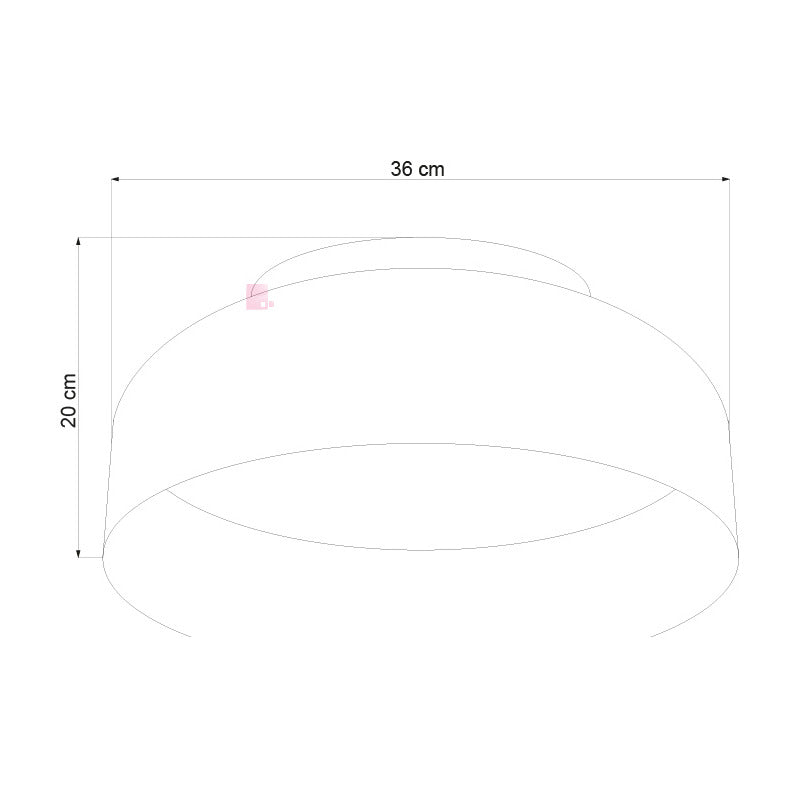 Plafón Blow Led Alta Potencia Terminación Madera Buena Luz