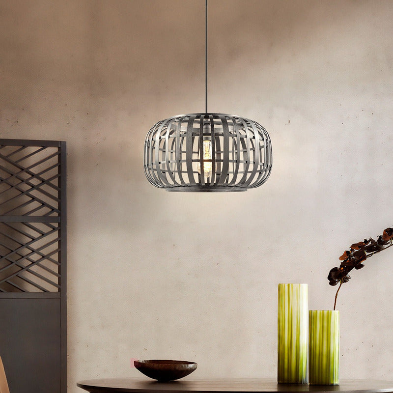 Lámpara Colgante Arquin Led Comedor Galería Diseño Buena Luz Negro