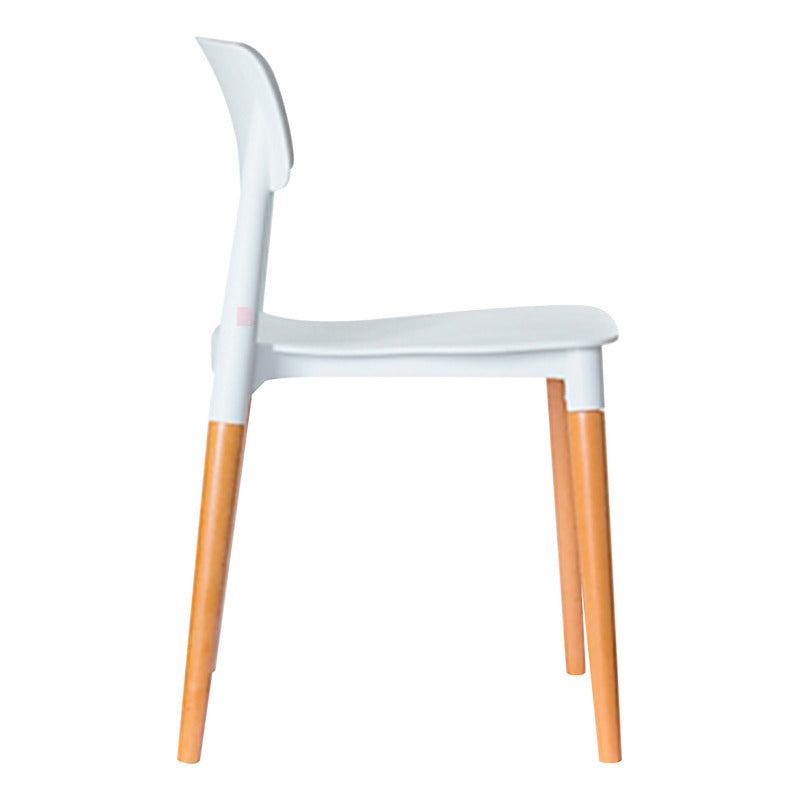 Pack X6 Sillas Mil Madera Diseño Living Escritorio Buena Luz