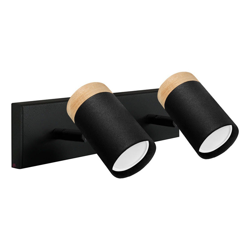 Aplique Lámpara Led Muro Baño 2 Focos Dirigibles Buena Luz