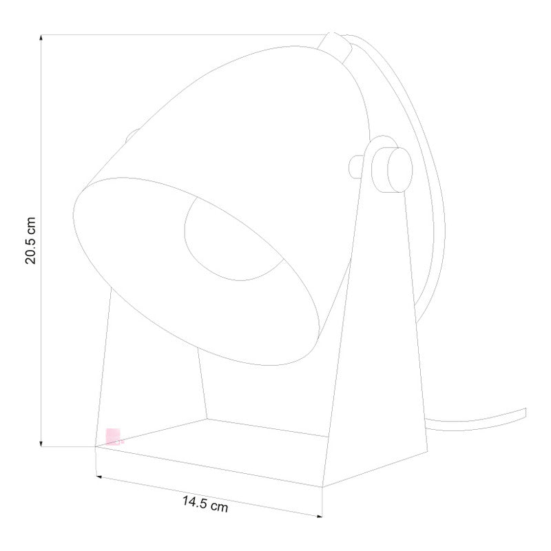 Lámpara De Mesa Móvil De Diseño Led Escritorio Buena Luz Negro