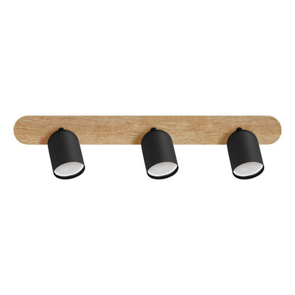 Plafón De Sobre Techo 3 Luces Gu10 Led Dirigibles Buena Luz