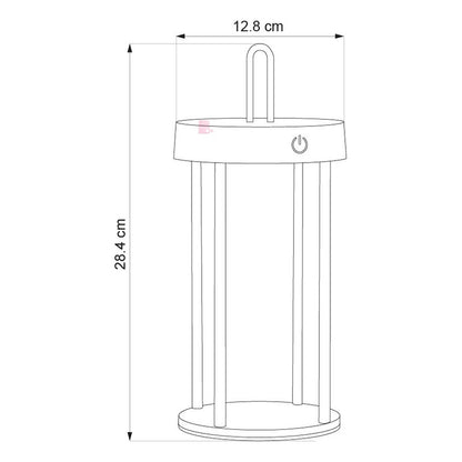 Lampara Mesa Velador Merix Diseño Buena Luz Inalambrico Led