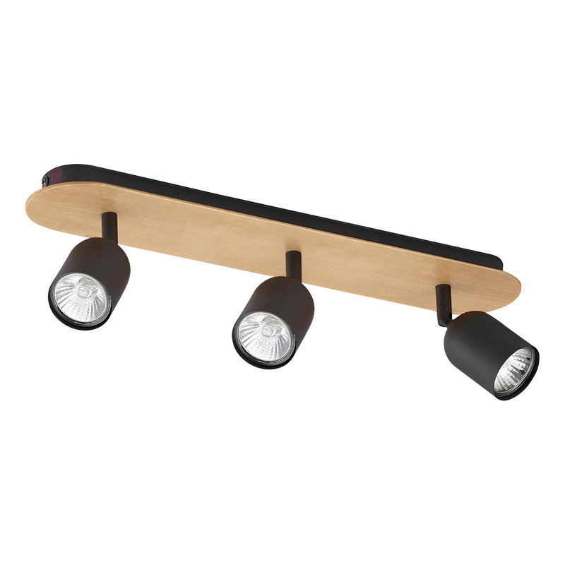 Plafón De Sobre Techo 3 Luces Gu10 Led Dirigibles Buena Luz