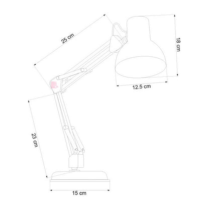 Lampara De Escritorio Articulada Incluye Foco Led Buena Luz