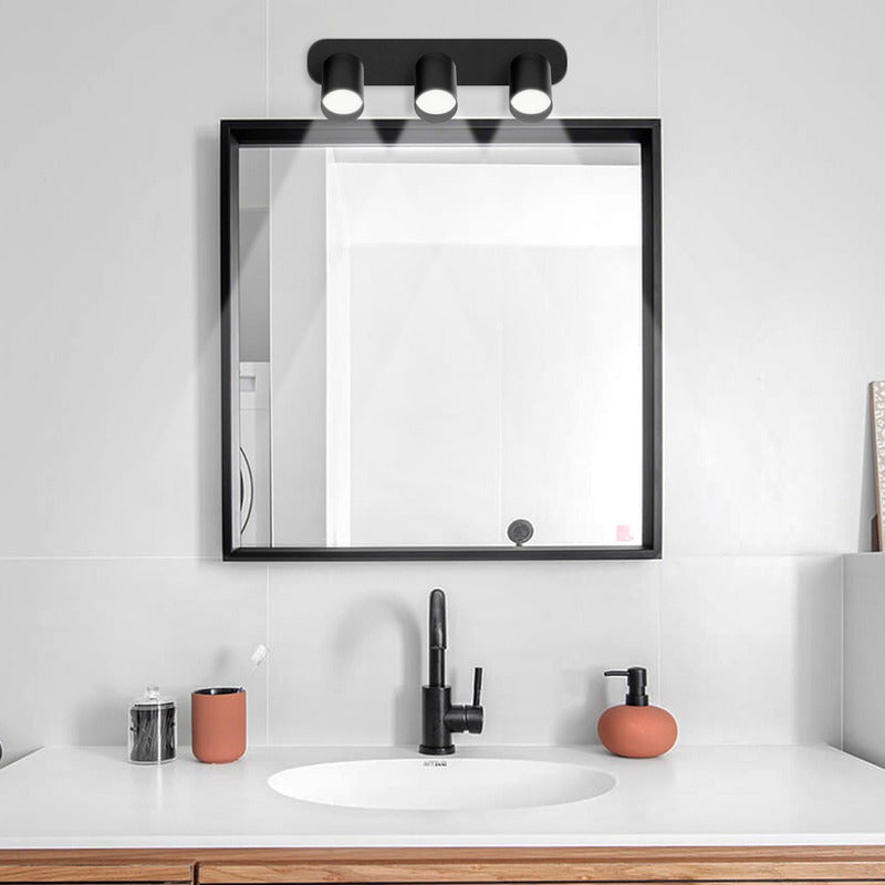 Aplique De Pared Ideal Baño 3 Luces Gu10 Led 7w Buena Luz