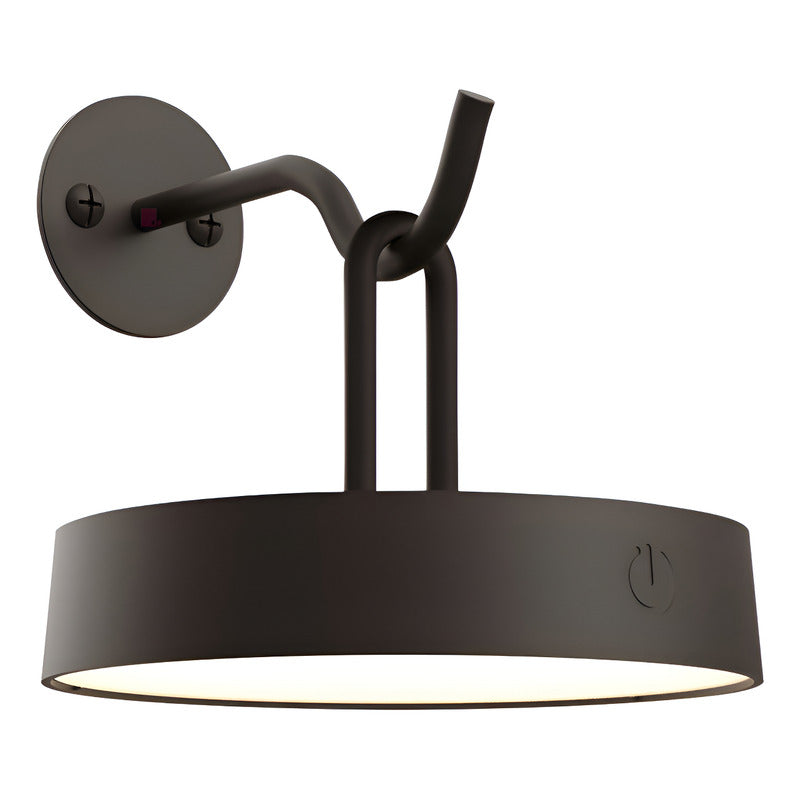 Aplique De Pared Diseño Moderno Almerva Led Buena Luz Negro