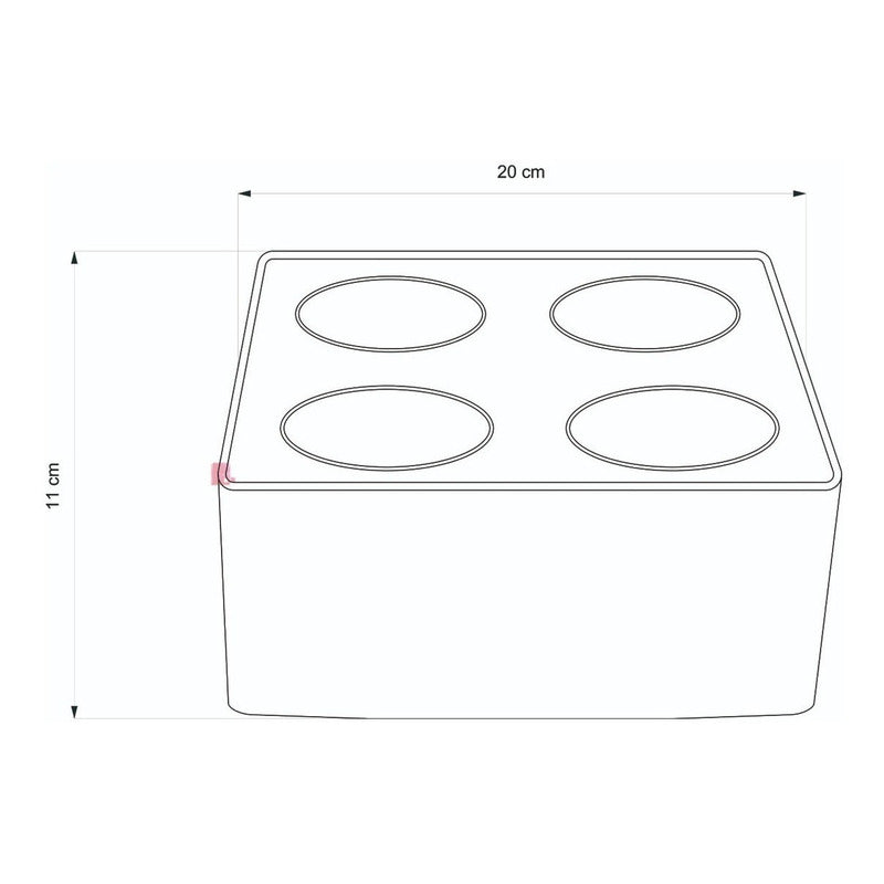 Plafón Lámpara De Techo 4 Luces Gu10 Led 7w Diseño Buena Luz