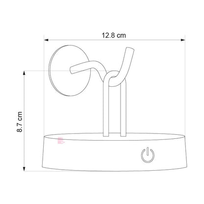 Aplique De Pared Diseño Moderno Almerva Led Buena Luz Negro