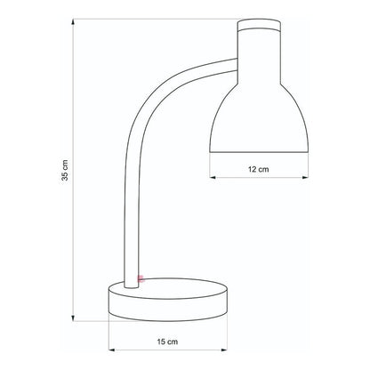 Lámpara Led Velador Flexible De Escritorio Madera Buena Luz