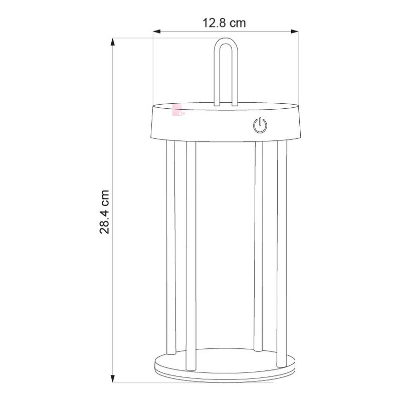 Lampara Mesa Velador Merix Diseño Buena Luz Inalambrico Led