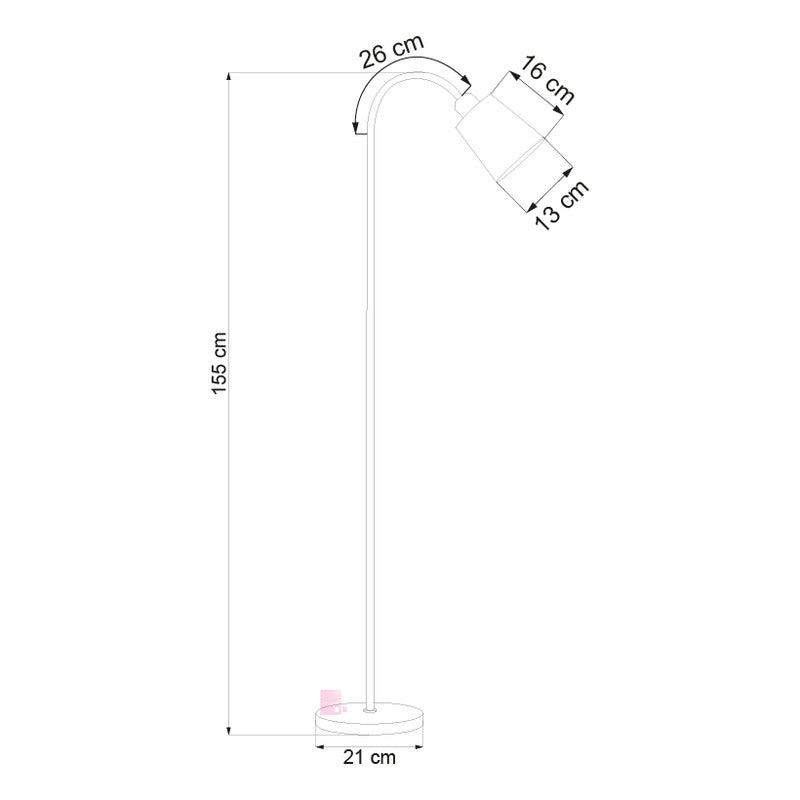 Lámpara De Pie Flexible Para Lectura Con Luz Led Buena Luz