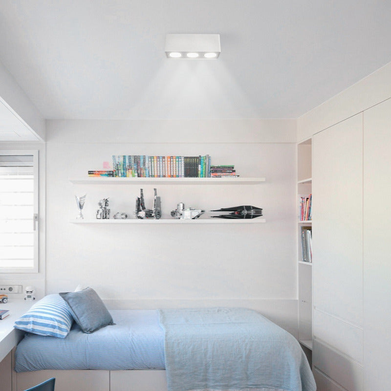 Lámpara Plafón De Techo Living Comedor Focos Led Buena Luz