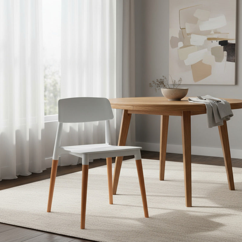 Silla Mil Madera Diseño Living Escritorio Moderno Buena Luz