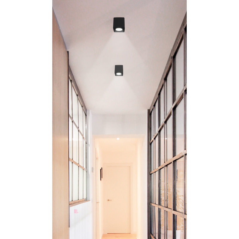 Plafón Techo 1 Luz Led Living Cocina Dicroica Led Buena Luz