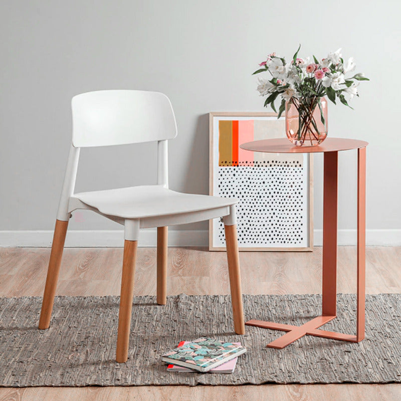 Pack X6 Sillas Mil Madera Diseño Living Escritorio Buena Luz