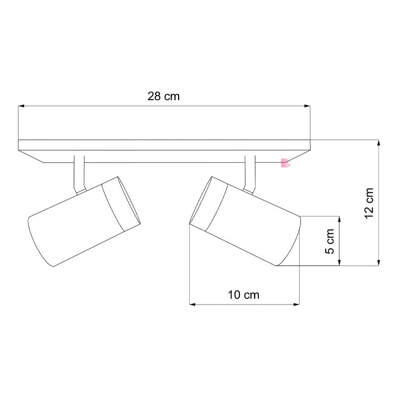 Plafón Dolby De Techo 2 Luces Led Direccional Buena Luz