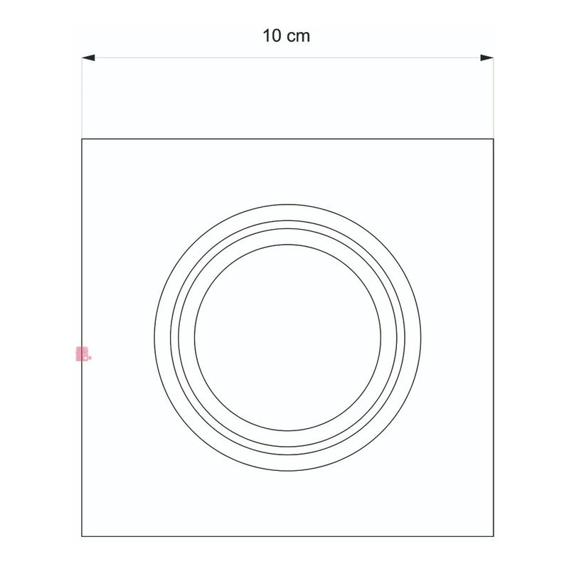Spot Embutir Movil Direccional Cuadrado Gu10 7w Led Buenaluz Blanco