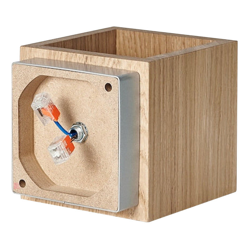 Aplique Difusor De Pared Led Diseño Madera Buena Luz Madera