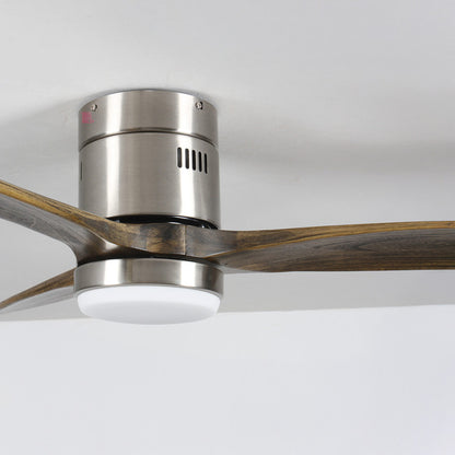 Ventilador De Techo Con Luz Spin 3 Aspas Con Control Remoto 1.32 M 50 Hz Acero Madera Oscura Madera 3
