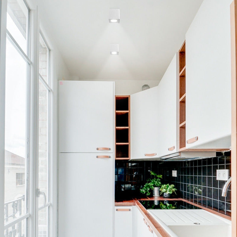 Plafón Techo 1 Luz Led Living Cocina Dicroica Led Buena Luz