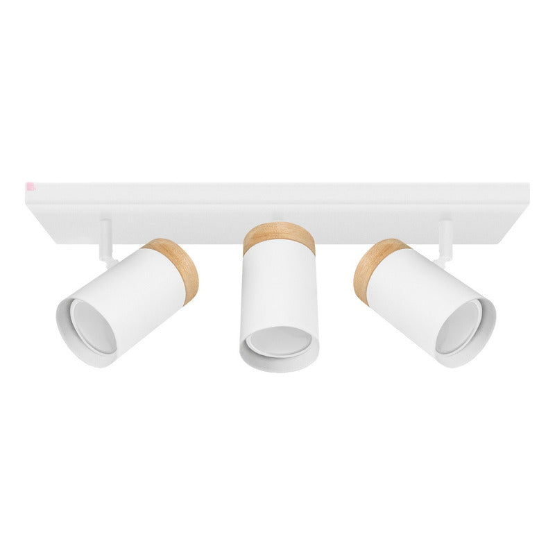 Plafón Dolby De Techo 3 Luces Led 7w Dirigible Buena Luz