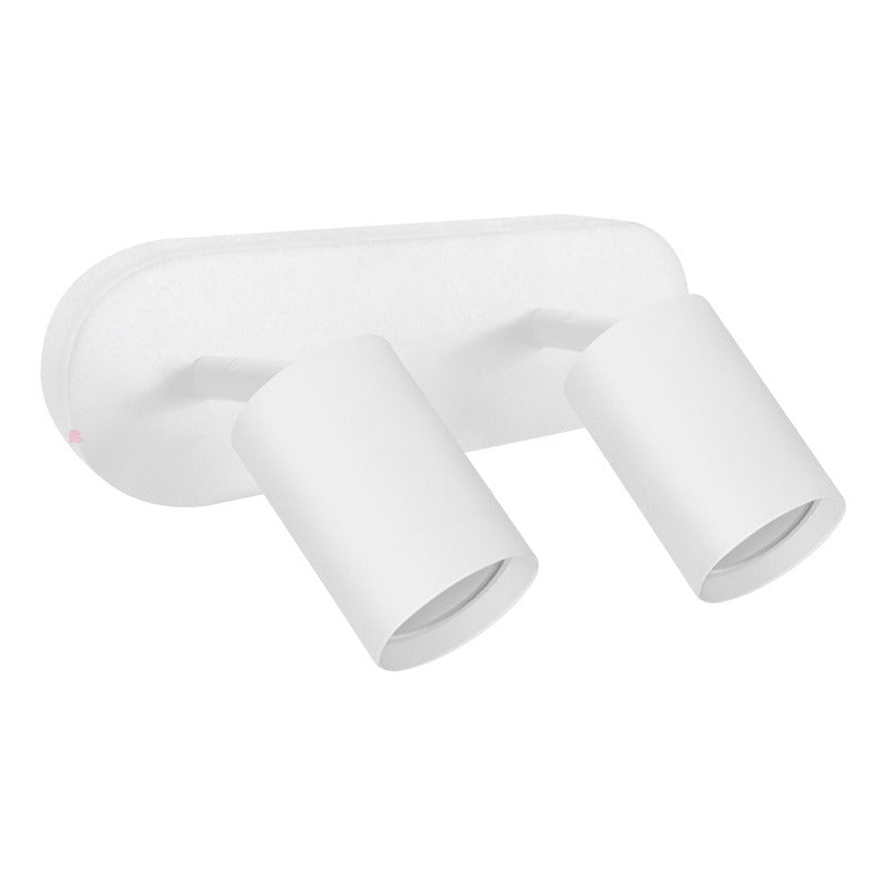 Aplique Para Baño 2 Luces Gu10 Led 7w Direccional Buena Luz