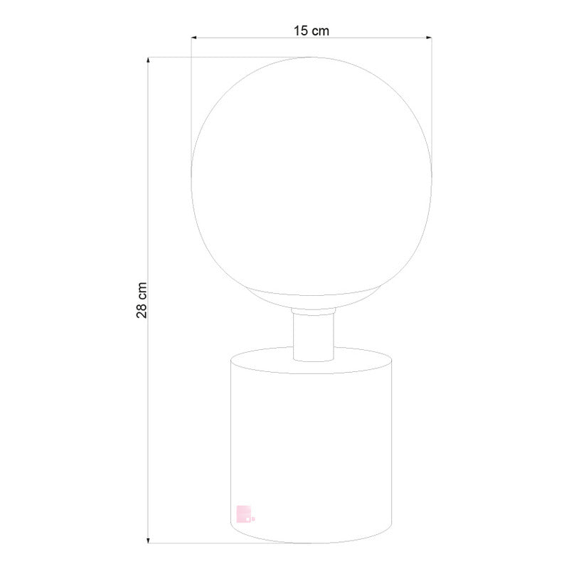 Velador Mesa Bronce Lámpara Led Diseño Elegante Buena Luz Bronce Bronce