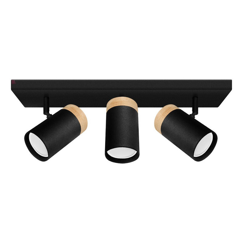 Plafón Dolby De Techo 3 Luces Led 7w Dirigible Buena Luz