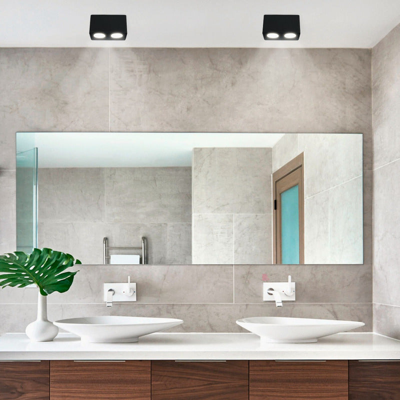 Plafón Lámpara De Techo Living Comedor Focos Led Buena Luz