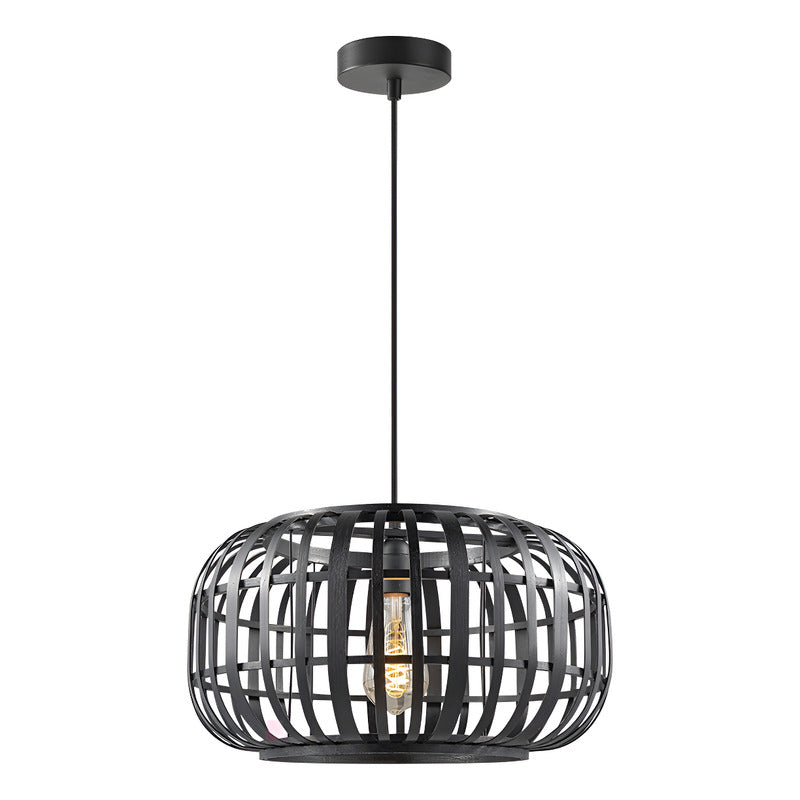 Lámpara Colgante Arquin Led Comedor Galería Diseño Buena Luz Negro