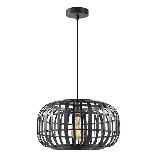 Lámpara Colgante Arquin Led Comedor Galería Diseño Buena Luz Negro