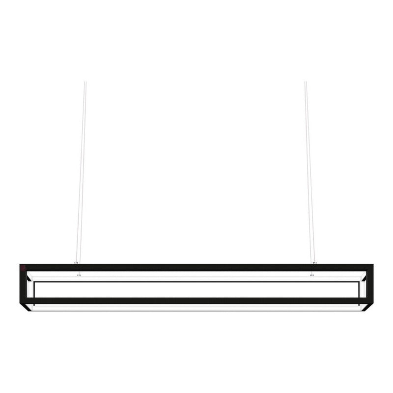 Lámpara Colgante Led De Techo Minimalista Comedor Buena Luz Negro