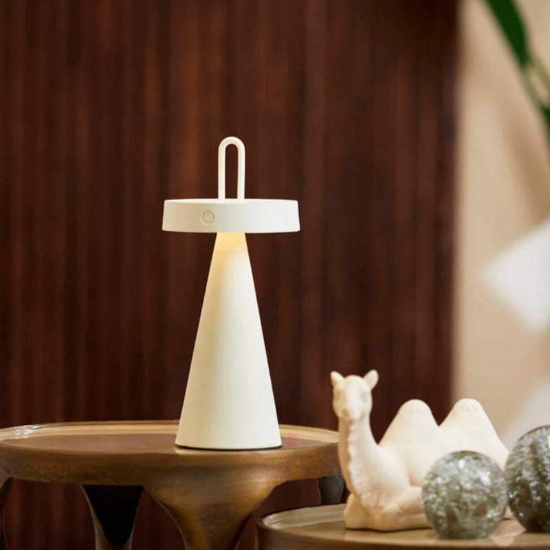 Lampara Mesa Velador Merlan Diseño Inalámbrico Led Buena Luz