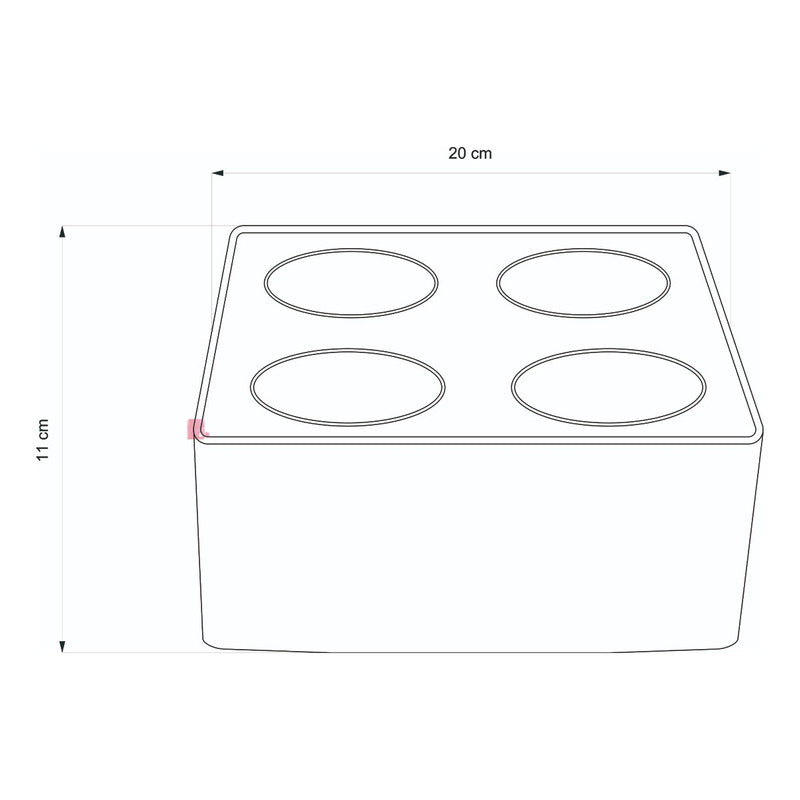 Plafón Lámpara De Techo 4 Luces Gu10 Led 7w Diseño Buena Luz