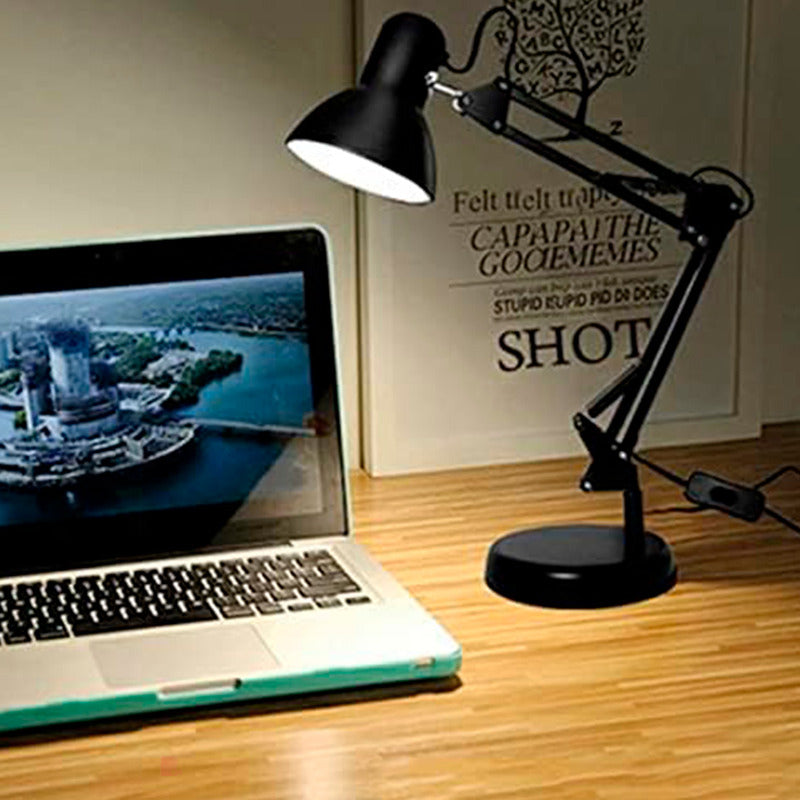 Lampara De Escritorio Articulada Incluye Foco Led Buena Luz
