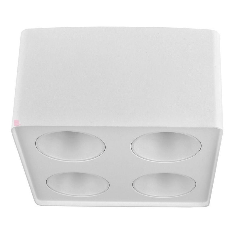 Plafón Lámpara De Techo 4 Luces Gu10 Led 7w Diseño Buena Luz