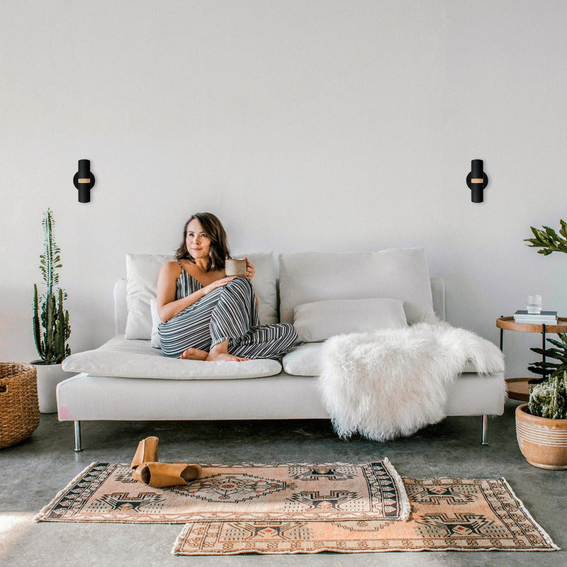 Lámpara Bidireccional Aplique De Pared Gu10 Doble Buena Luz