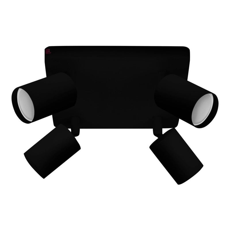 Plafón 4 Luces Led Techo Direccional Foco 7w Buena Luz