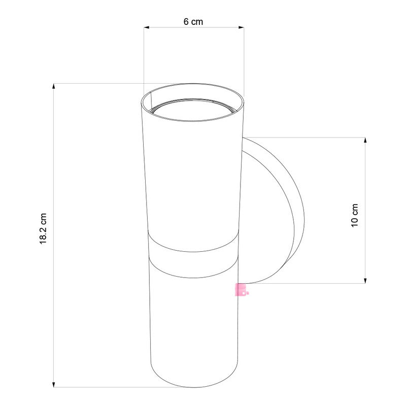 Lámpara Bidireccional Aplique De Pared Gu10 Doble Buena Luz