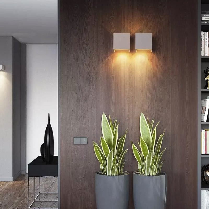 Aplique De Pared Moderno Interior Lámpara Led 6w Buena Luz