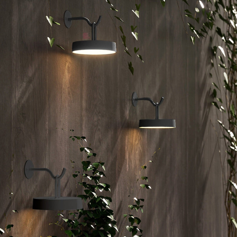Aplique De Pared Diseño Moderno Almerva Led Buena Luz Negro