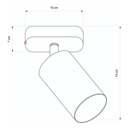 Plafón De Techo Movimiento Aplique Pared Led 7w Buena Luz