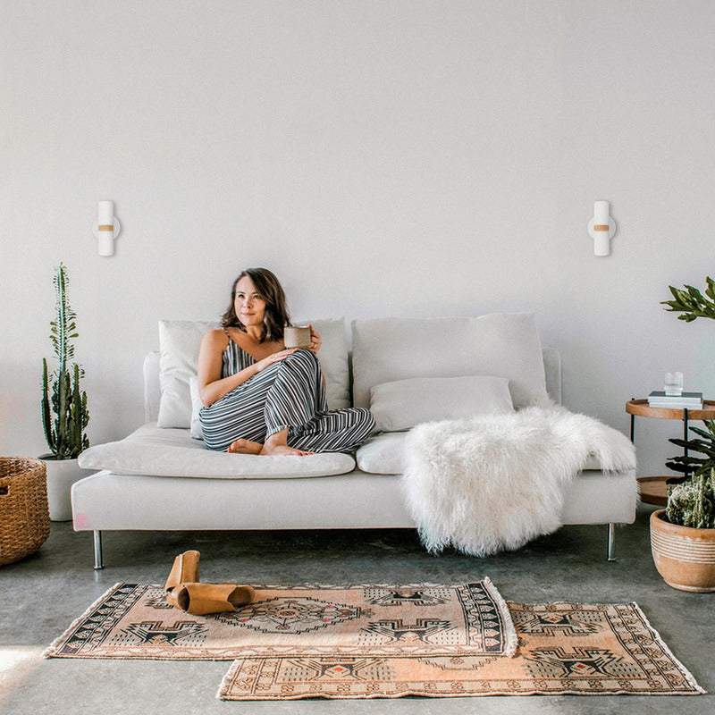 Lámpara Bidireccional Aplique De Pared Gu10 Doble Buena Luz