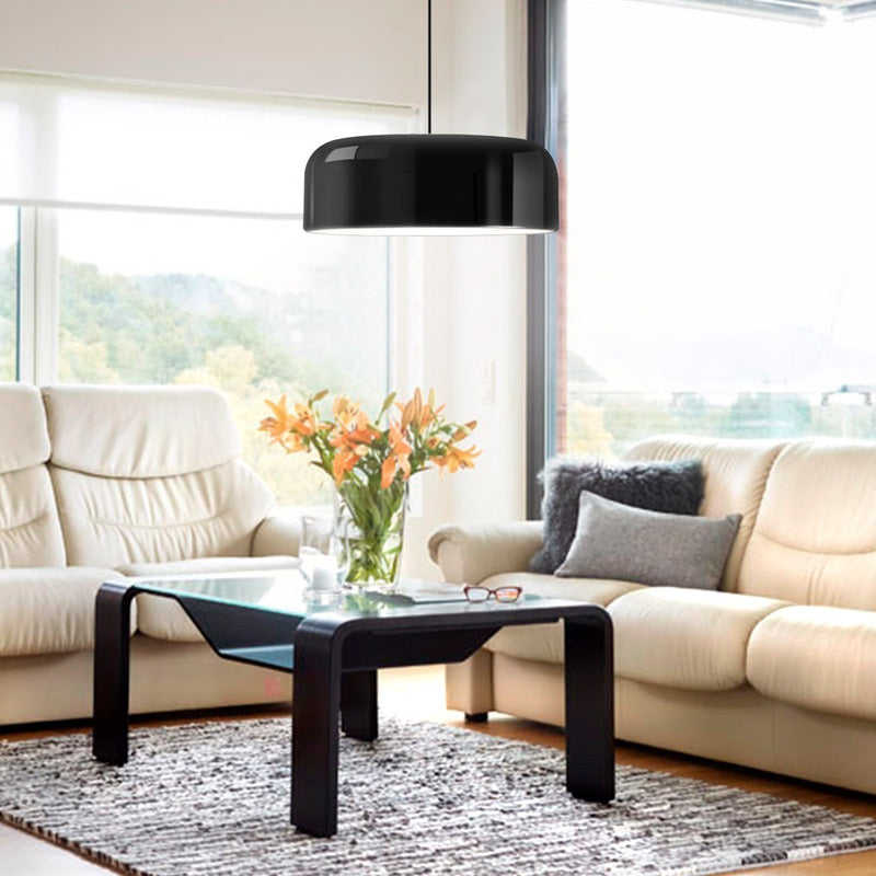 Lampara Colgante Led De Techo Ideal Cocina Metal Buena Luz Negro