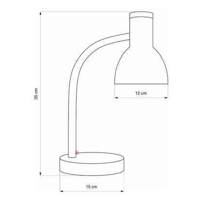 Lámpara Led Velador Flexible De Escritorio Madera Buena Luz