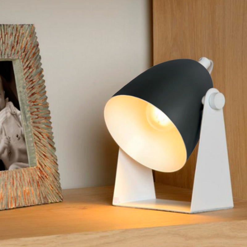 Lámpara De Mesa Móvil De Diseño Led Escritorio Buena Luz Negro